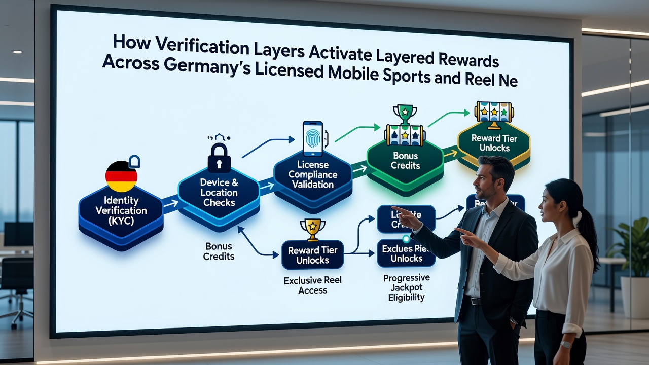 Mobile Ansicht einer deutschen Sportwetten-App mit aktivierten Belohnungsebenen nach Verifizierung
